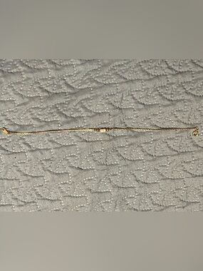 Delicate Gold Pearl Bar ankle Bracelet - Women Jewelry 9”